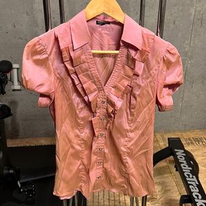 Express - women’s small - button up - pink